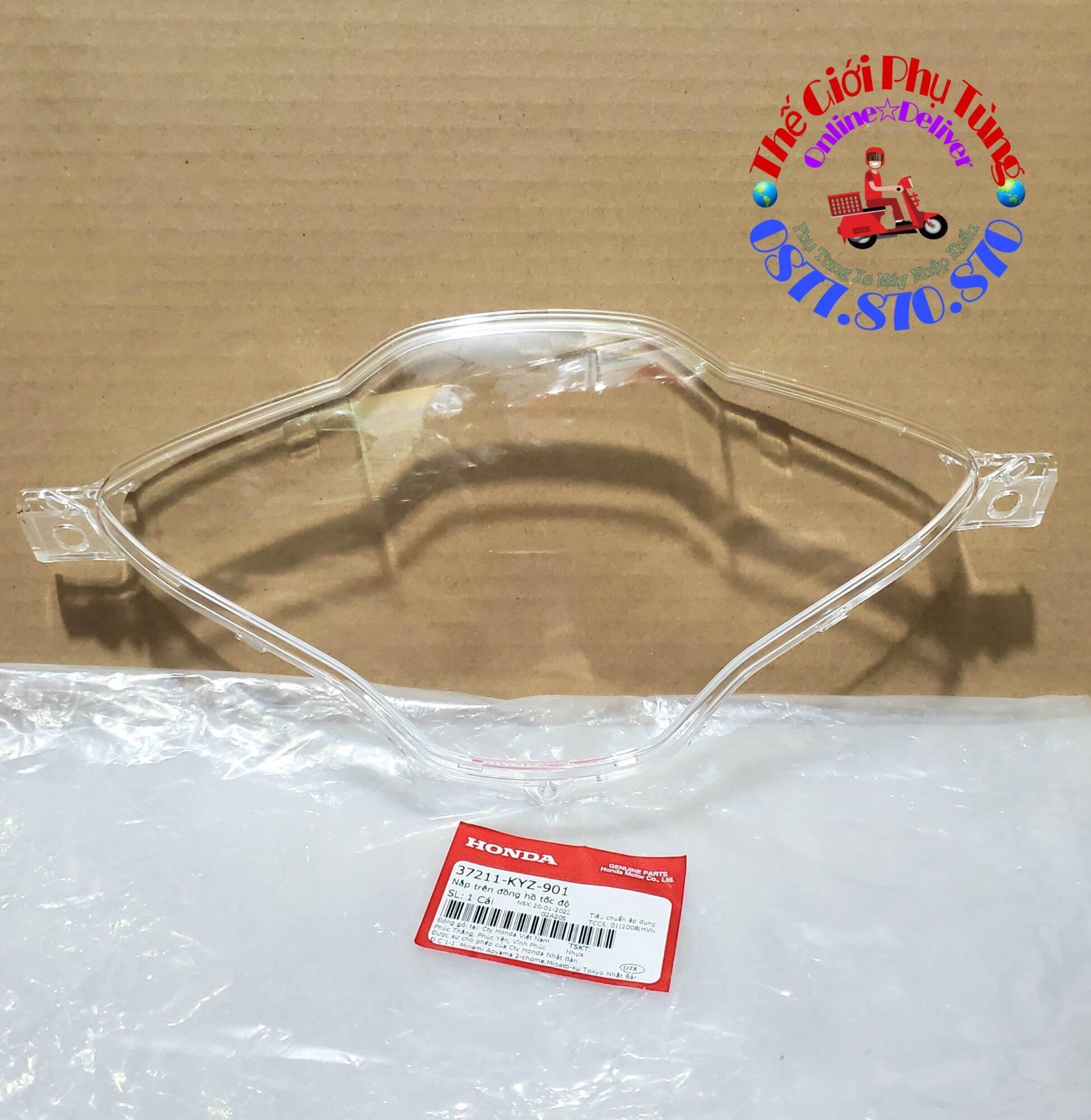  Mica - Mặt kính đồng hồ Future 125 Wave 125i Zin chính hãng mới - 37211-KYZ-901 