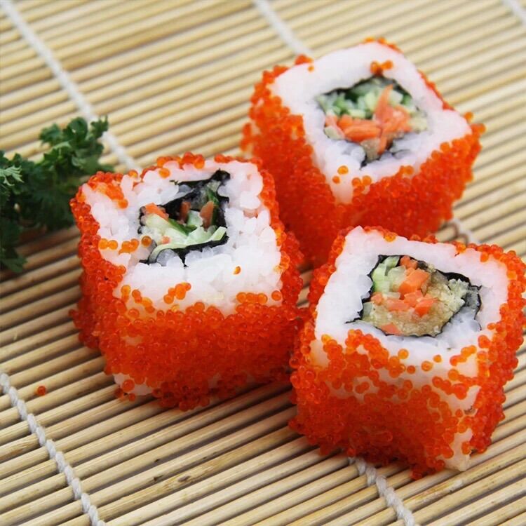 Trứng tôm ebiko massago Nhật_220g( kèm đầy đủ nước tương , wasabi, gừng hồng chuẩn vị)