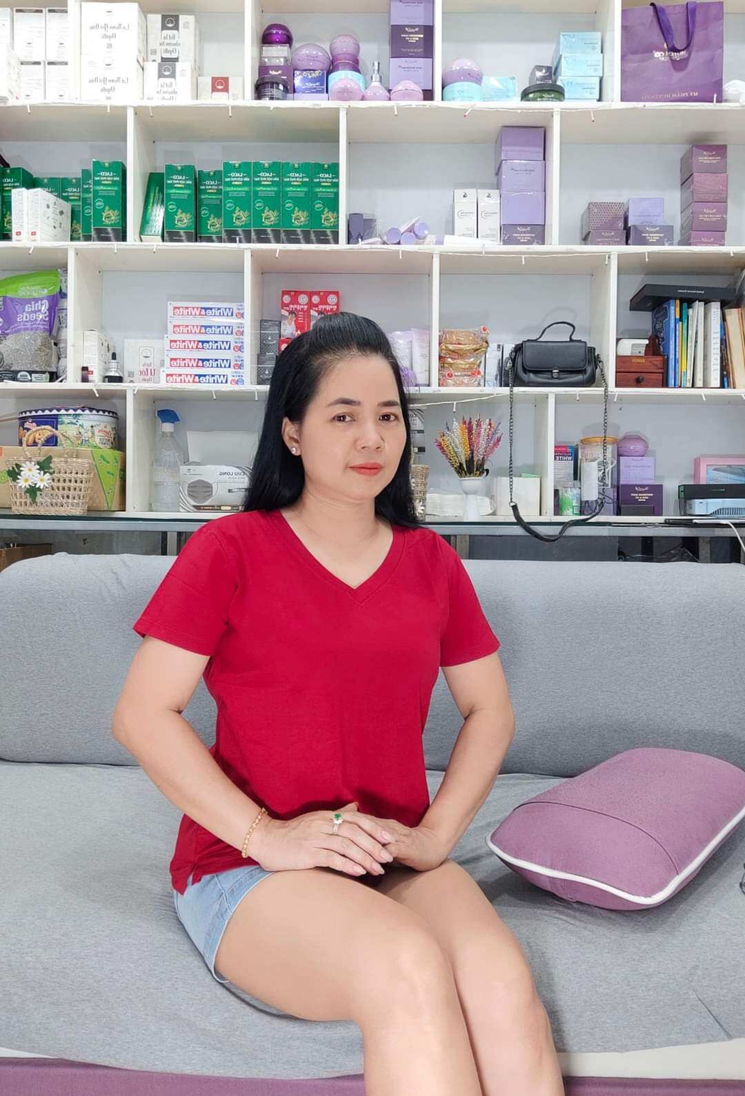Tpa6522 áo thun nữ cổ tim trơn tay ngắn chất cottontuyenphan bigsize