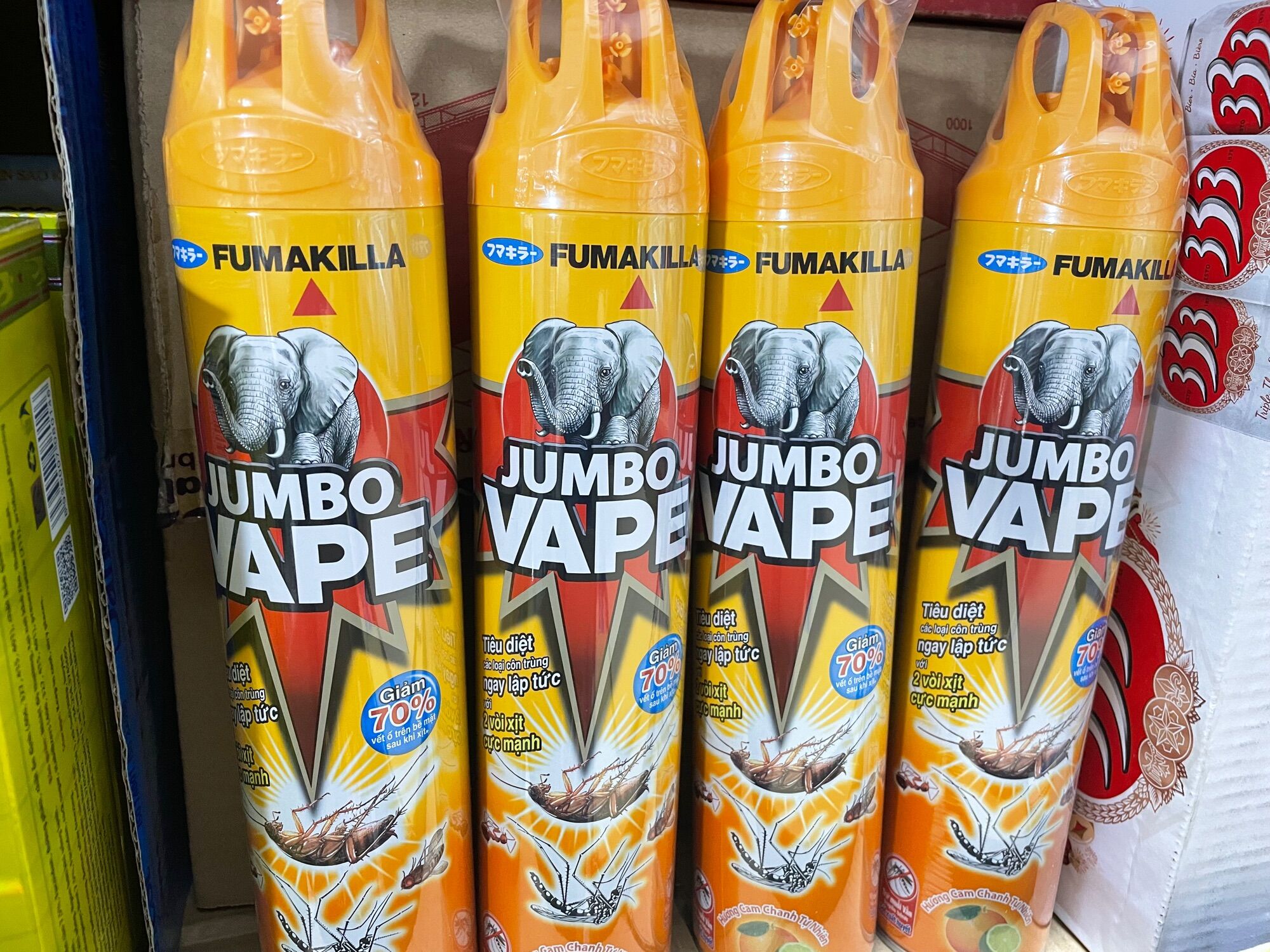 Jumbo chai xịt côn trùng cam chanh 600ml