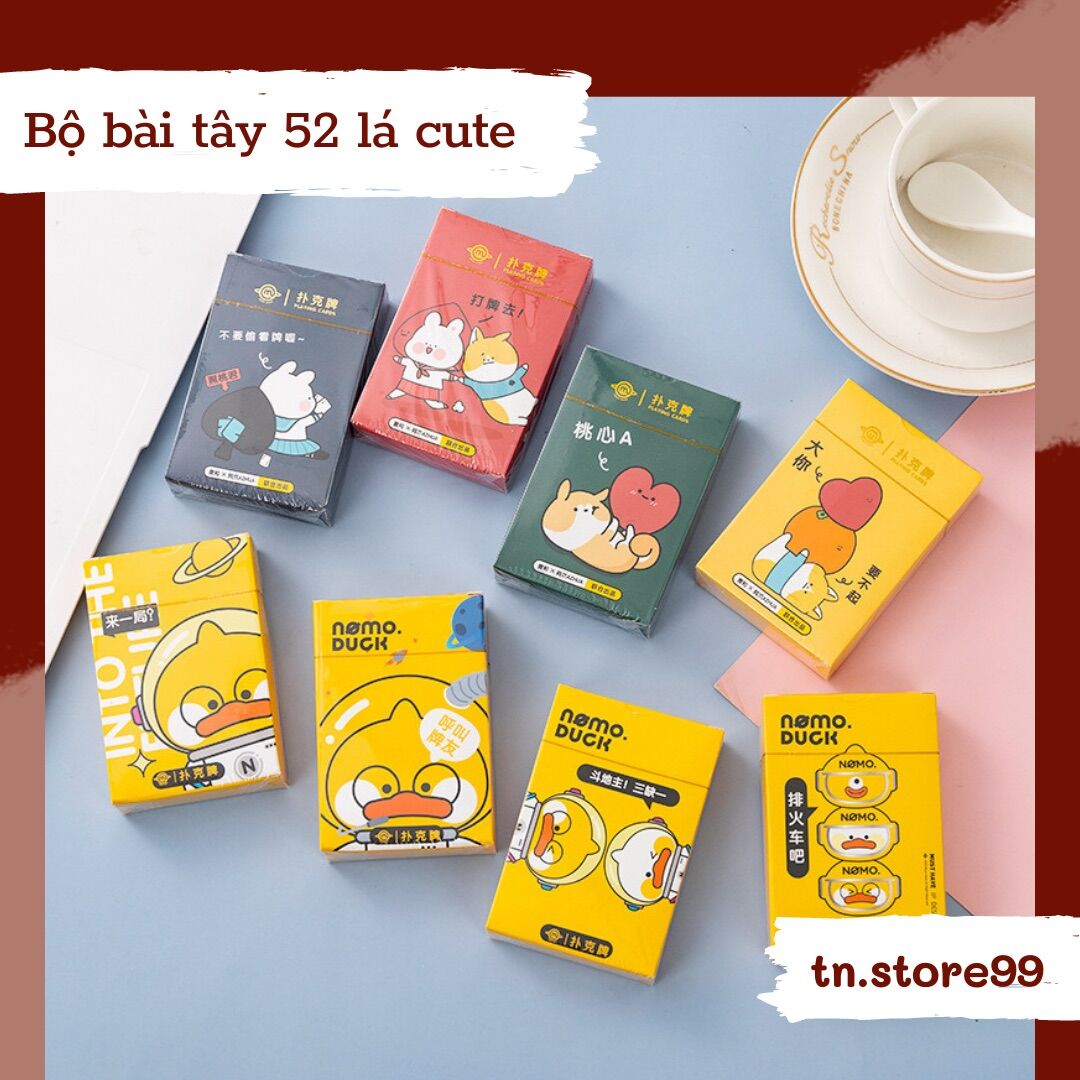 BỘ BÀI TÂY 52 LÁ POCKER CUTE DỄ THƯƠNG