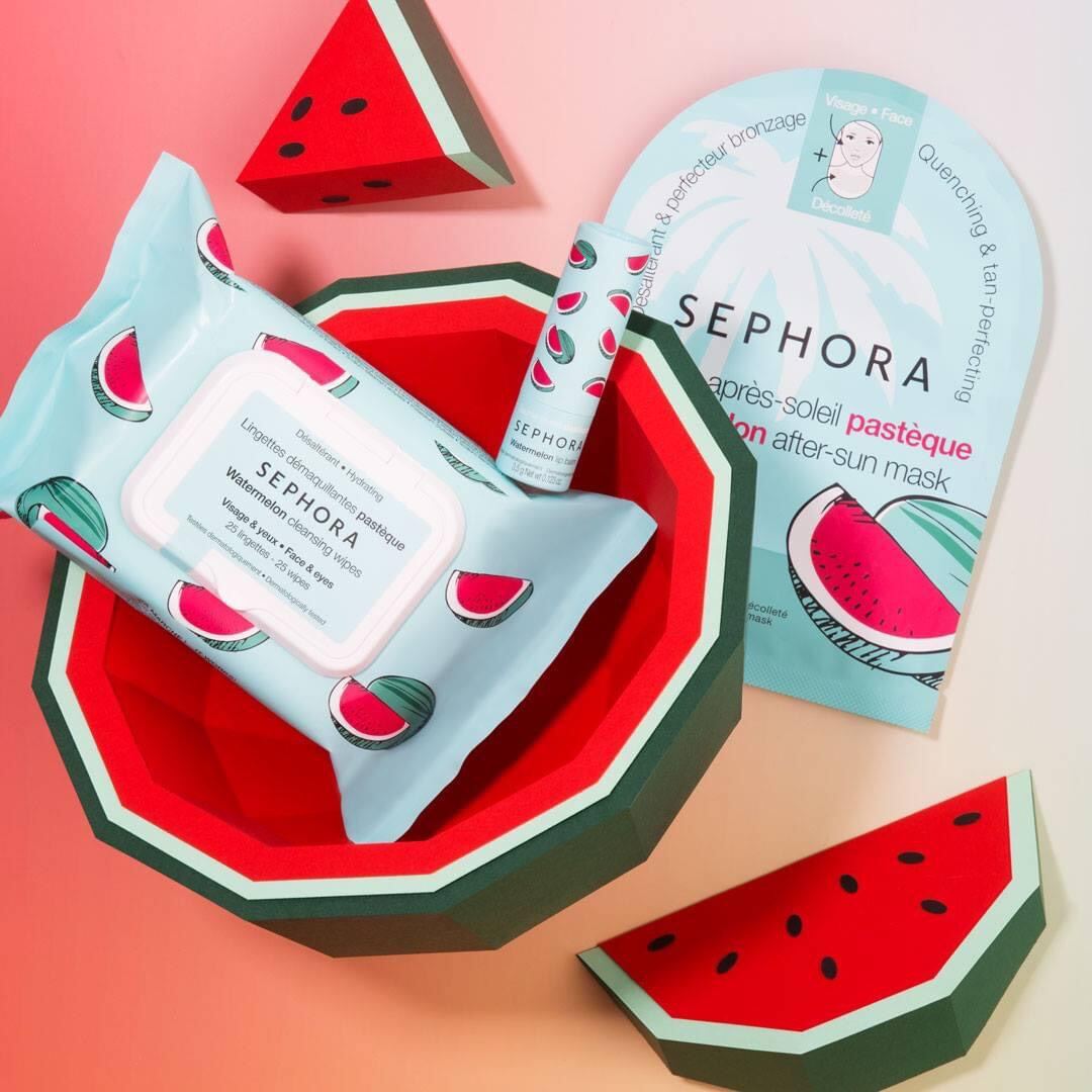 Set son dưỡng và khăn tẩy trang Dưa Hấu - Bill Sephora