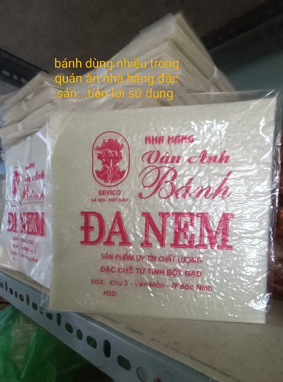 bánh đa nem vuông loại 1 [combo 5 xấp]