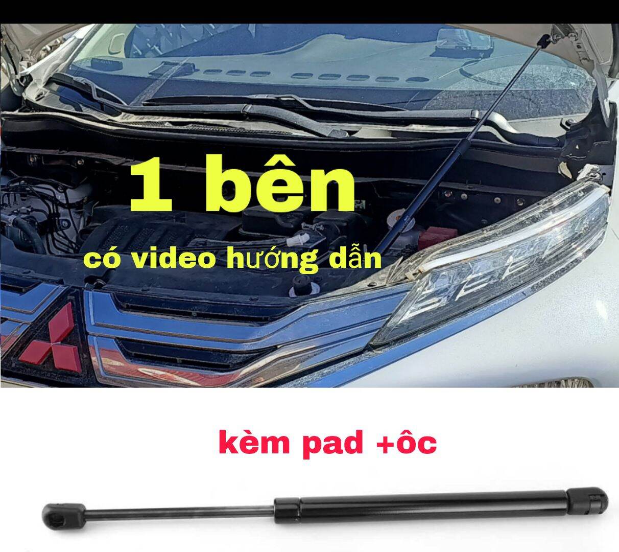 -bộ ty thủy lực + pad ốc chống nắp capo cho xpander 2018-2021,xpander cross Hàng OEM chất lượng tốt .