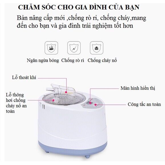 [Chính hãng Hero] Nồi xông hơi Hero cao cấp 3L