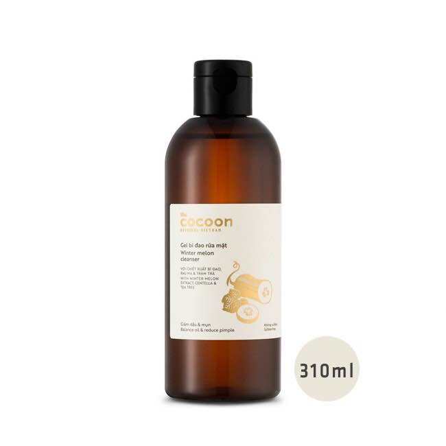 [Cocoon] Gel rửa mặt - Nước toner bí đao cân bằng Cocoon giảm dầu & mụn 310ml. 