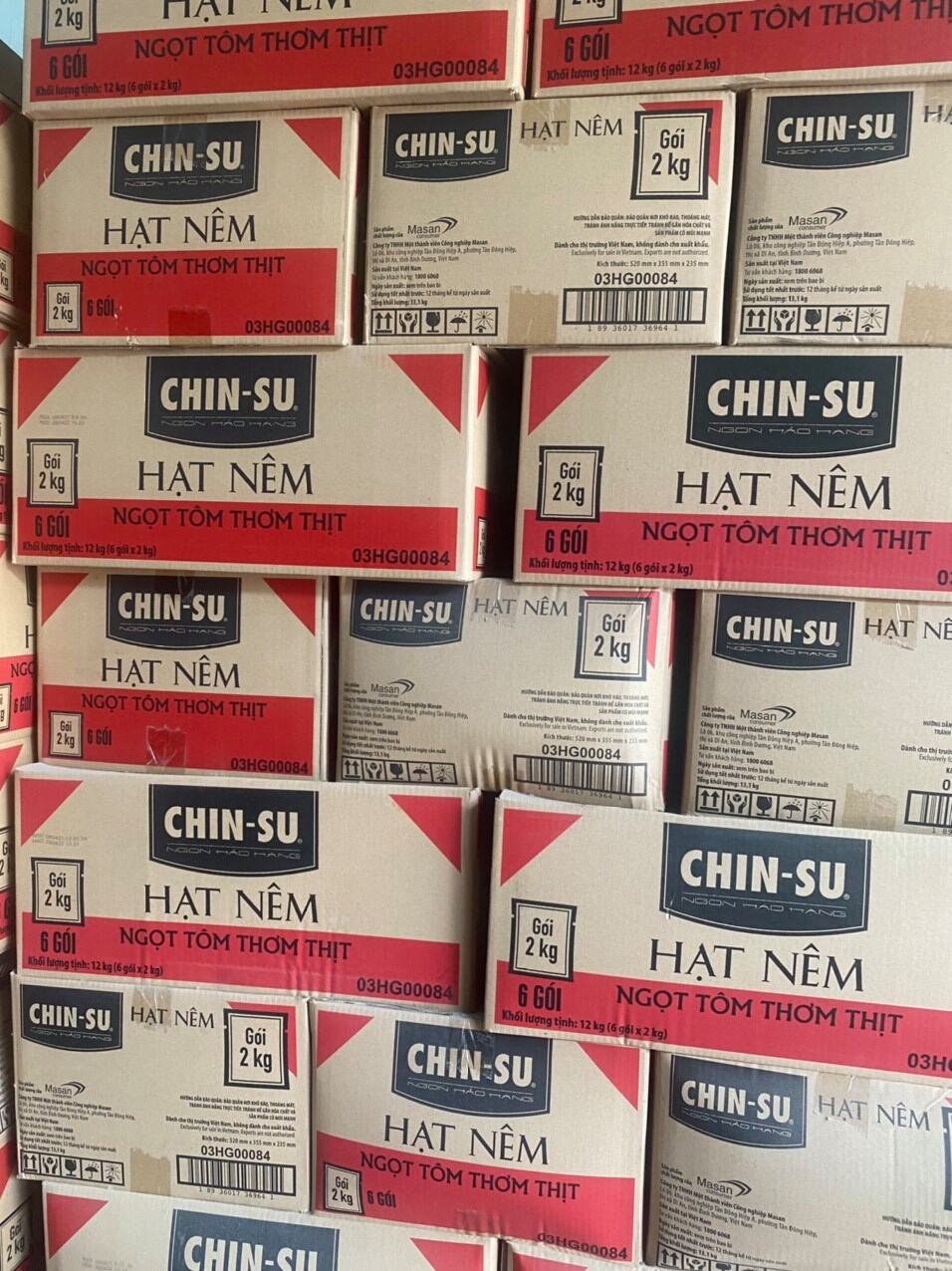 Hạt nêm chinsu 2kg ngon rẻ thùng date giao luôn mới