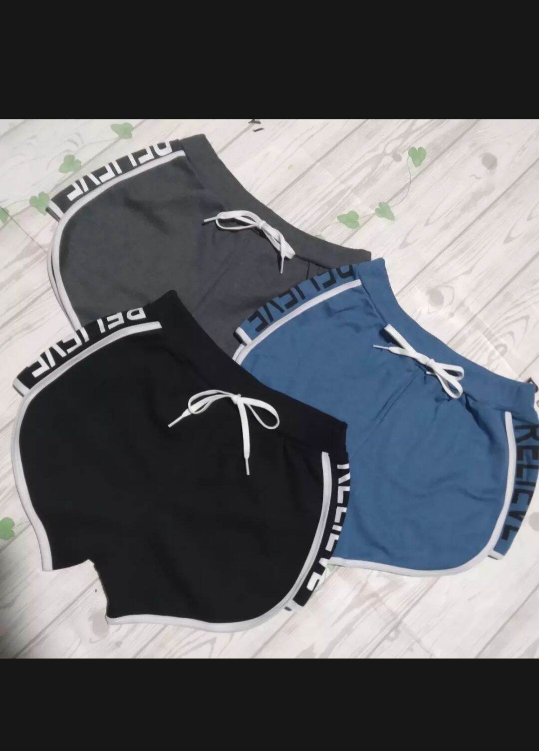 {HCM} QUẦN SHORT NỮ PHỐI CHỮ. ( freesize dưới 70kg tùy chiều cao)