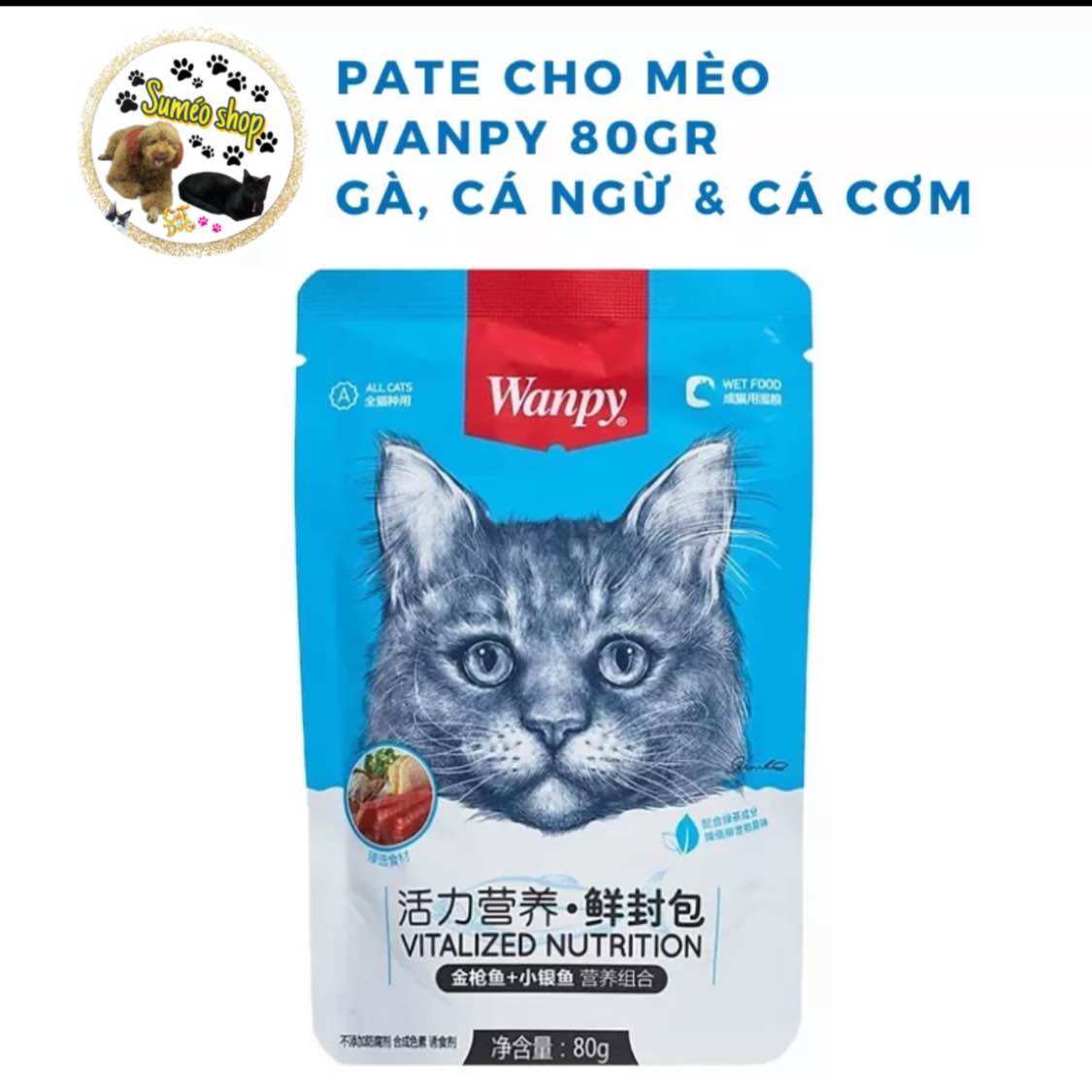 Pate Cho Mèo WANPY 80g - Pate Wanpy 80g