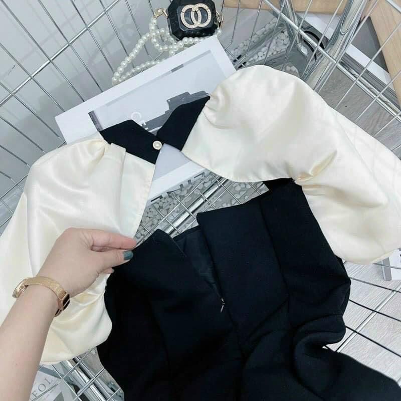 (SHOP BIGSIZE nữ 50kg đến 90kg) đầm D71 tay phối mini