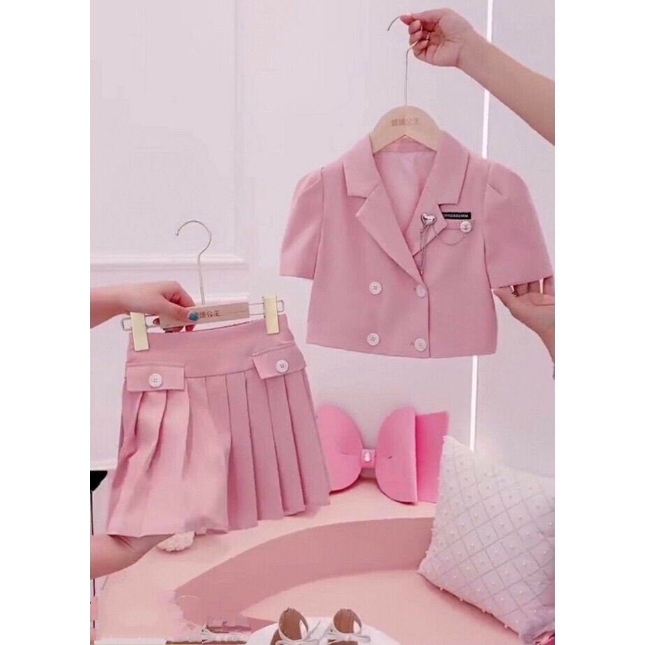 Set vest tiểu thư cho bé gái từ 12 đến 23kg