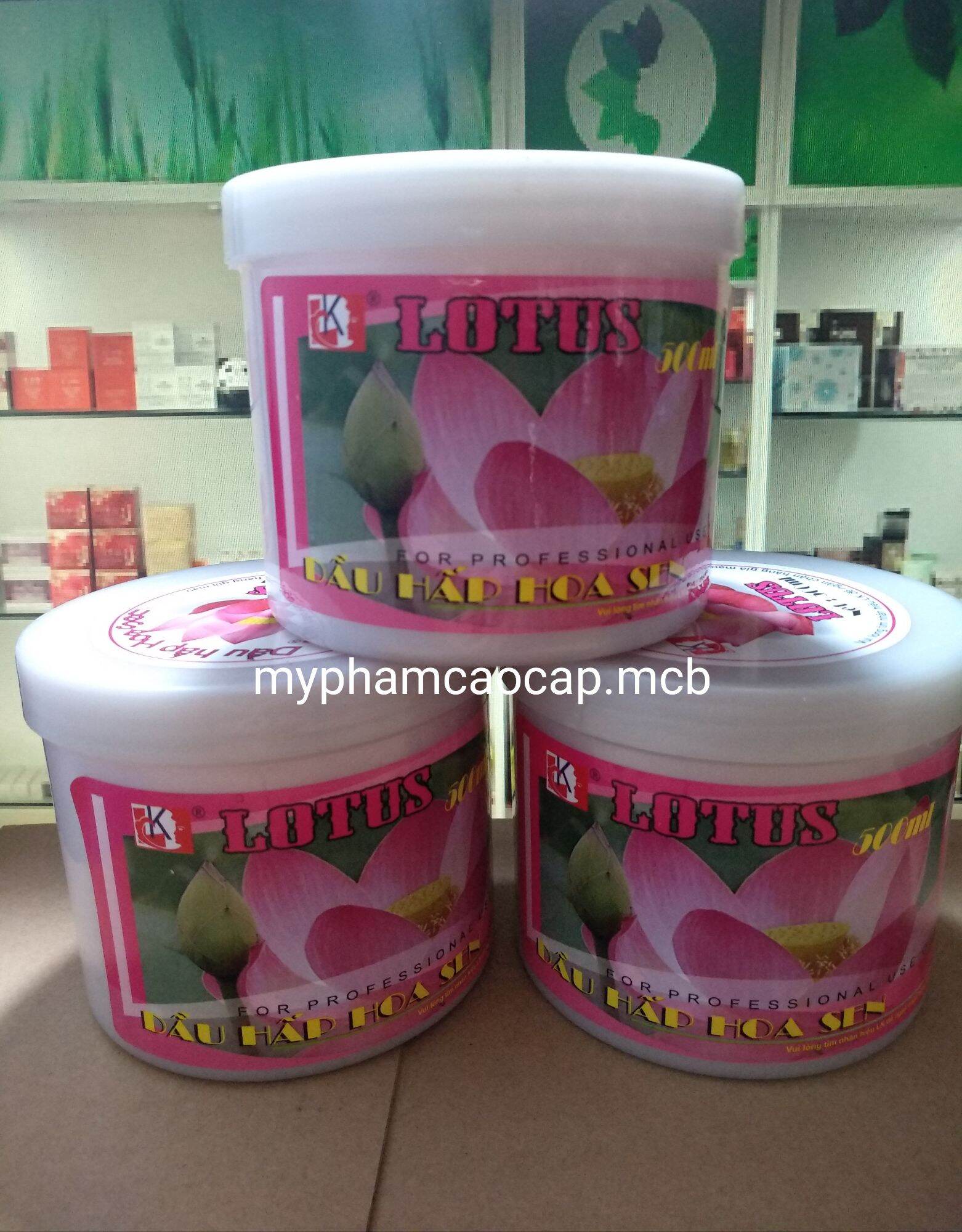 Kem ủ tóc hoa sen siêu mượt 500ml