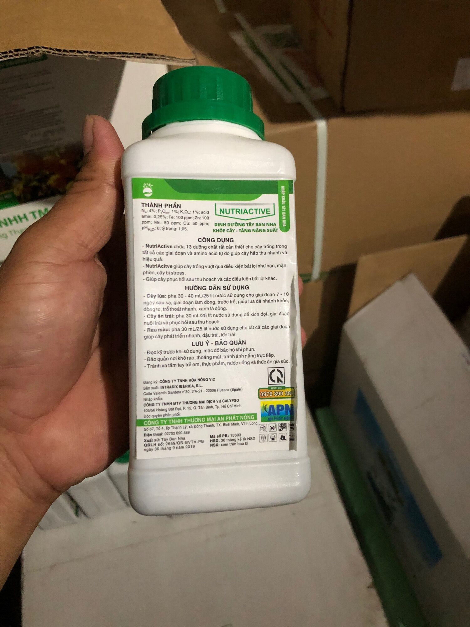 Dinh dưỡng tây ban nha (nutri active 500ml và 1 lit