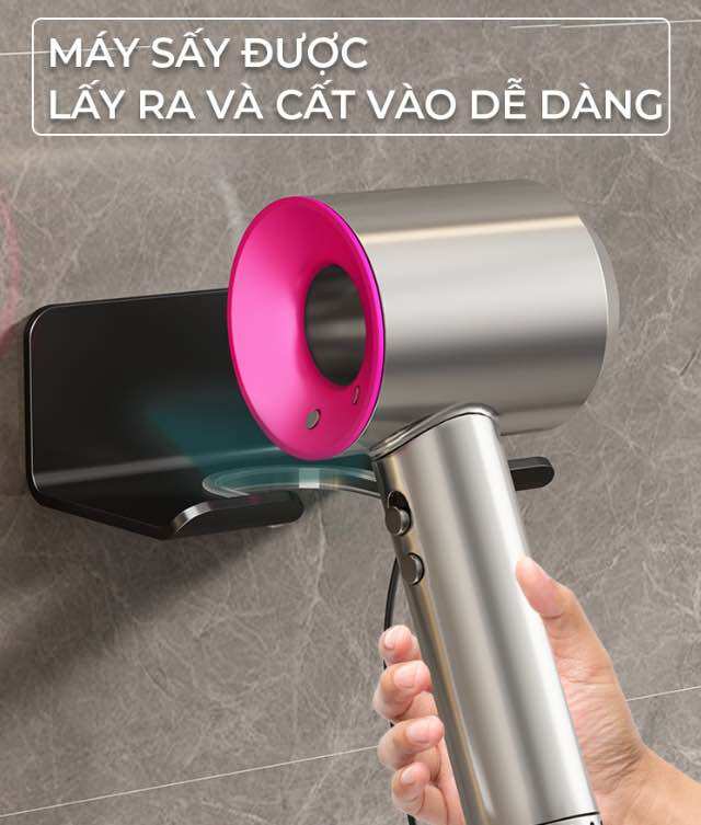 GIÁ ĐỠ MÁY SẤY TÓC TREO TƯỜNG
