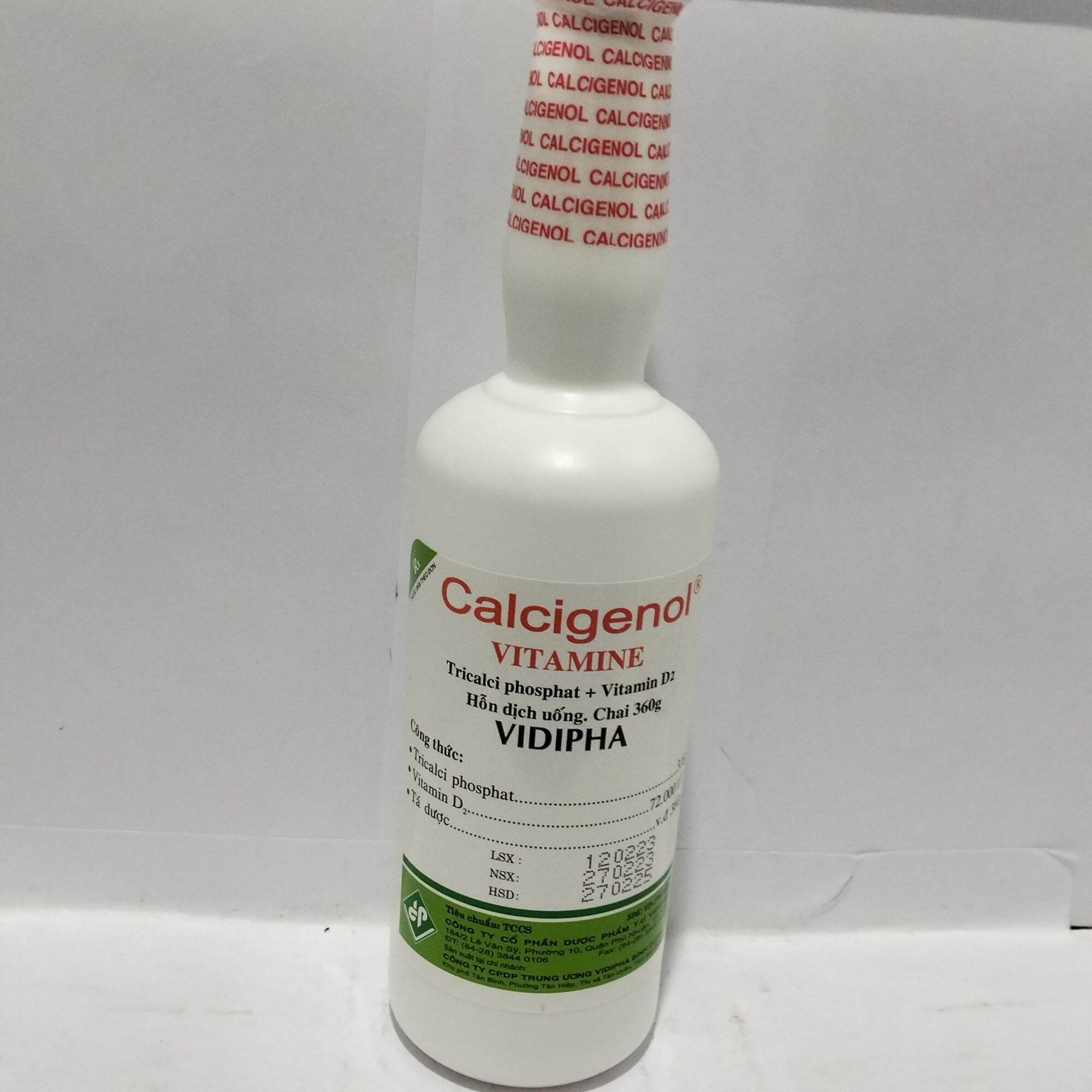 Bổ sung canxi, Calcigenol chai 360g