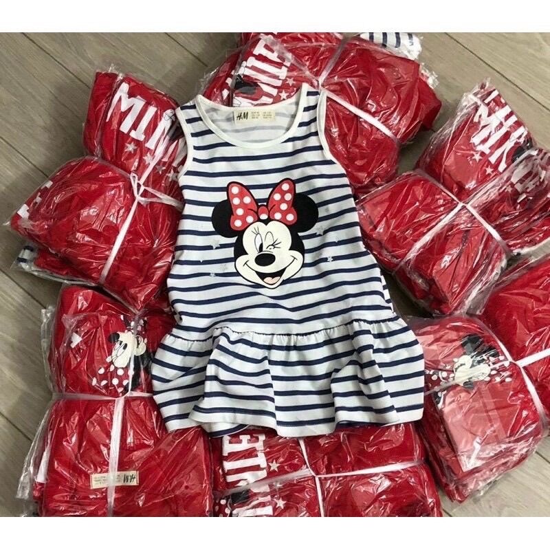 set váy sát nách mickey đuôi cá cho bé gái