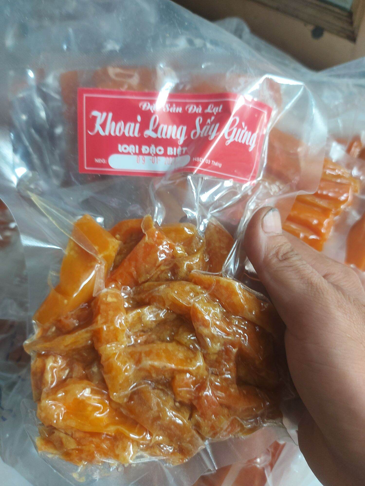 Gói 250 Gram khoai lang mật sấy gừng Đà Lạt
