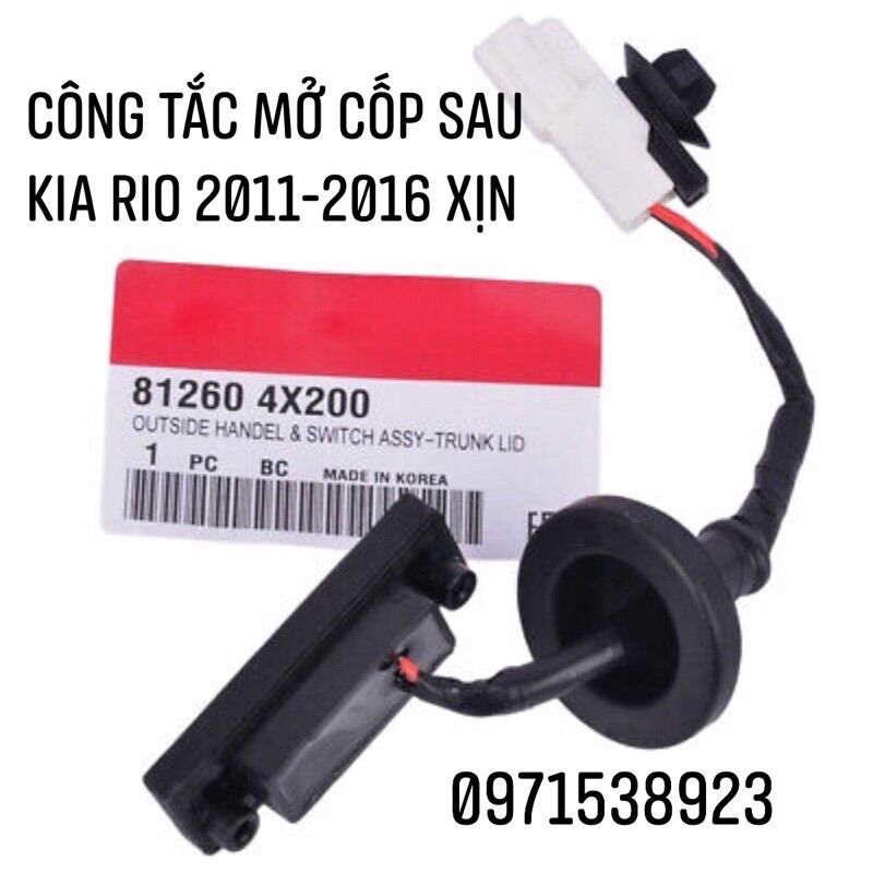Công tắc mở cốp sau kia hyundai xịn chính hãng 812604x200