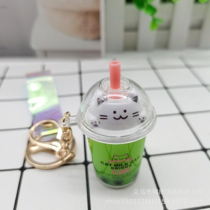[ FREESHIP] Móc khoá hình ly trà sữa siêu cute dùng để móc cặp, túi xách, chìa khoá ô tô, xe máy, chìa khoá cửa