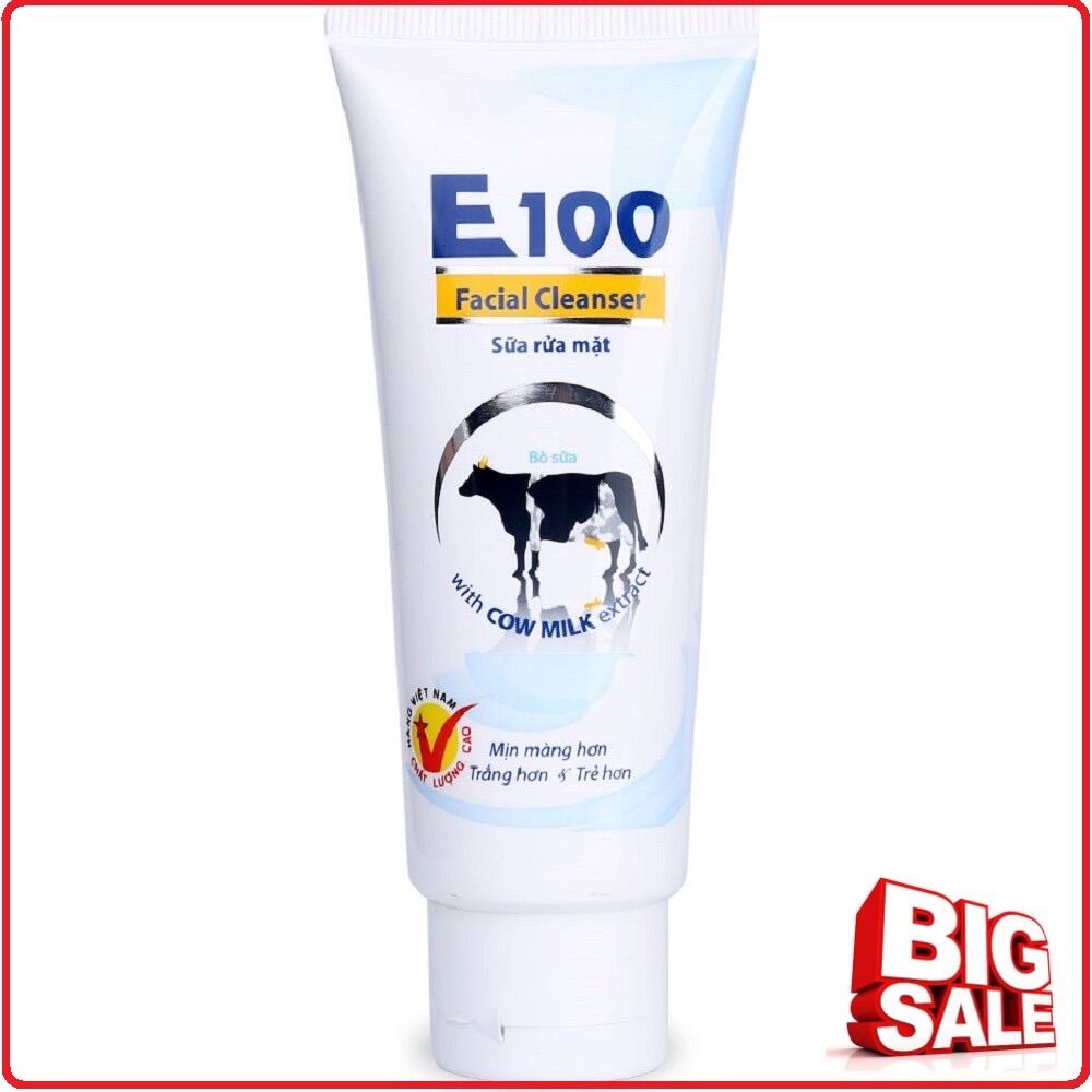 Sữa rửa mặt e100 con bò 80g