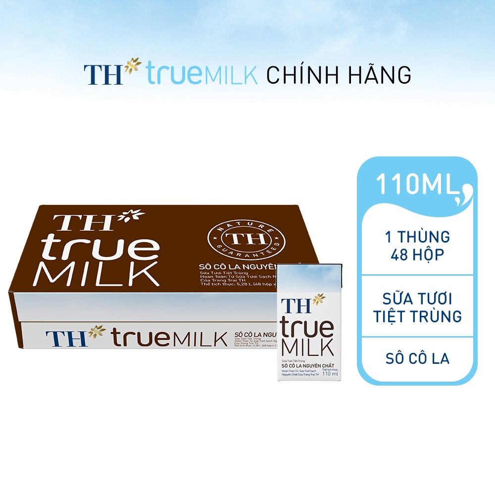 Thùng sữa tươi tiệt trùng TH true milk sôcôla 110ml