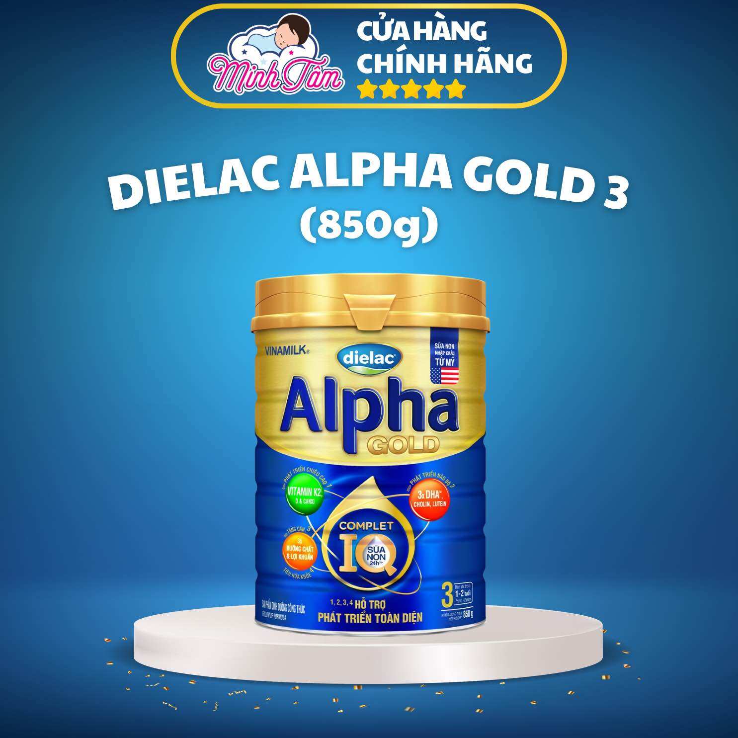 Sữa bột Dielac Alpha Gold số 3