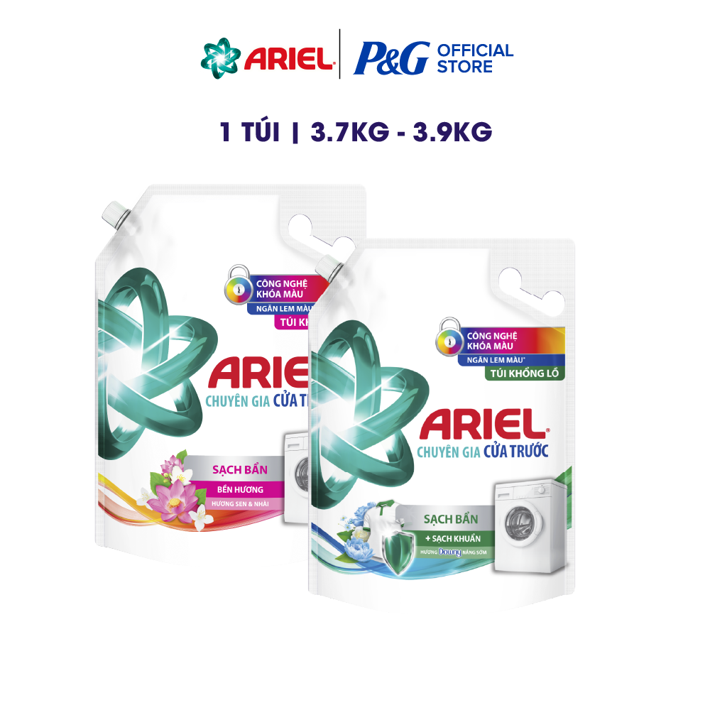 Nước Giặt ARIEL Cửa Trước Hương Downy 3.9kg/ Sen Nhài 3.7kg