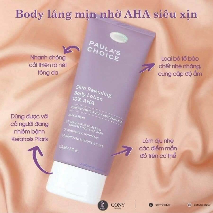 [Công Ty ]Dưỡng thể sáng Da Body AHA Paula choice