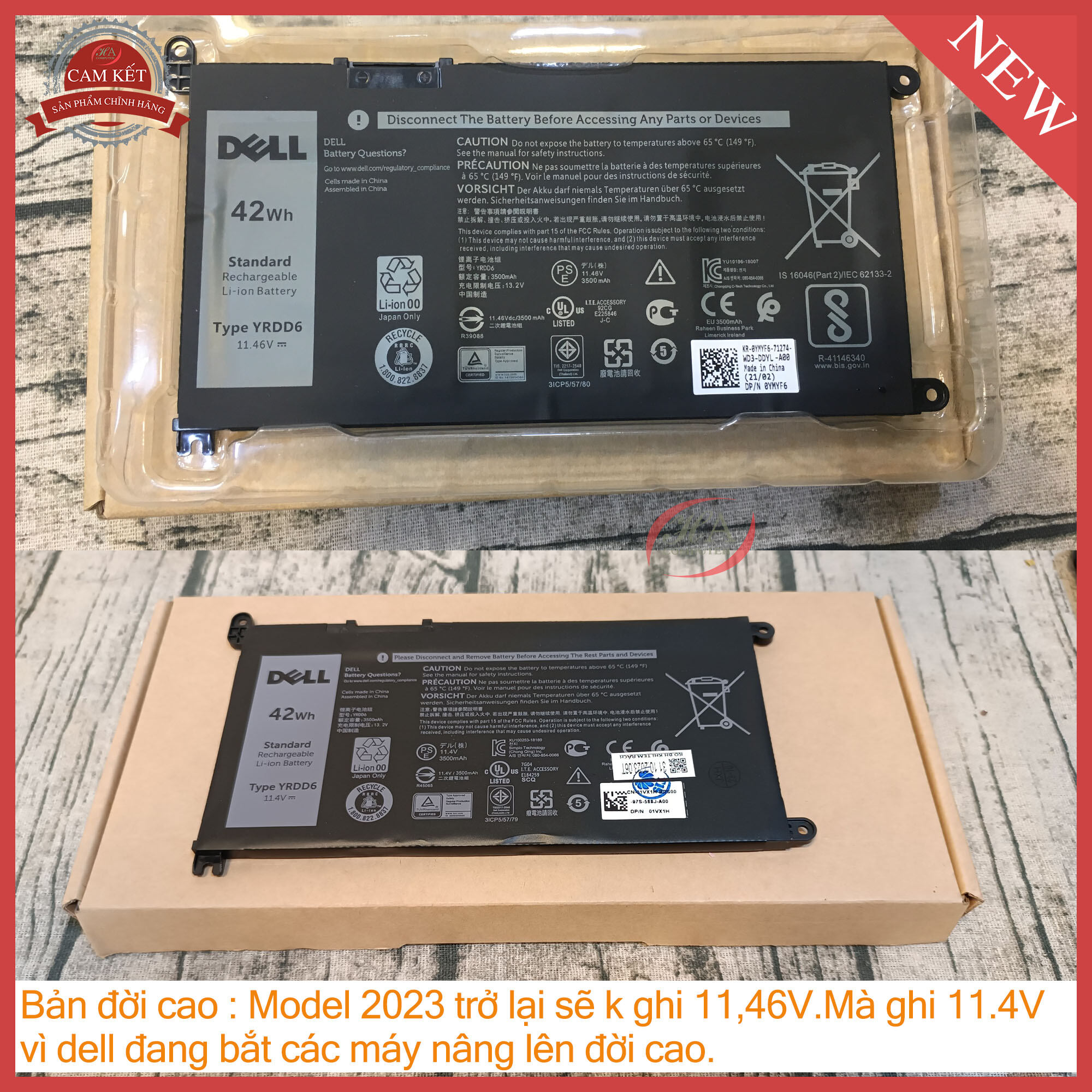 Pin dell Inspiron 3580