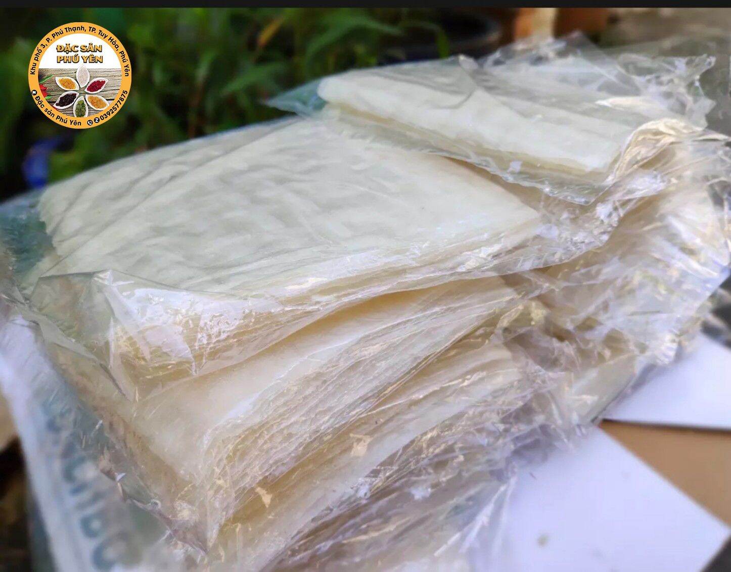 Bánh tráng vuông bình định - đặc sản loại ngon (3 xấp - 96 miếng)