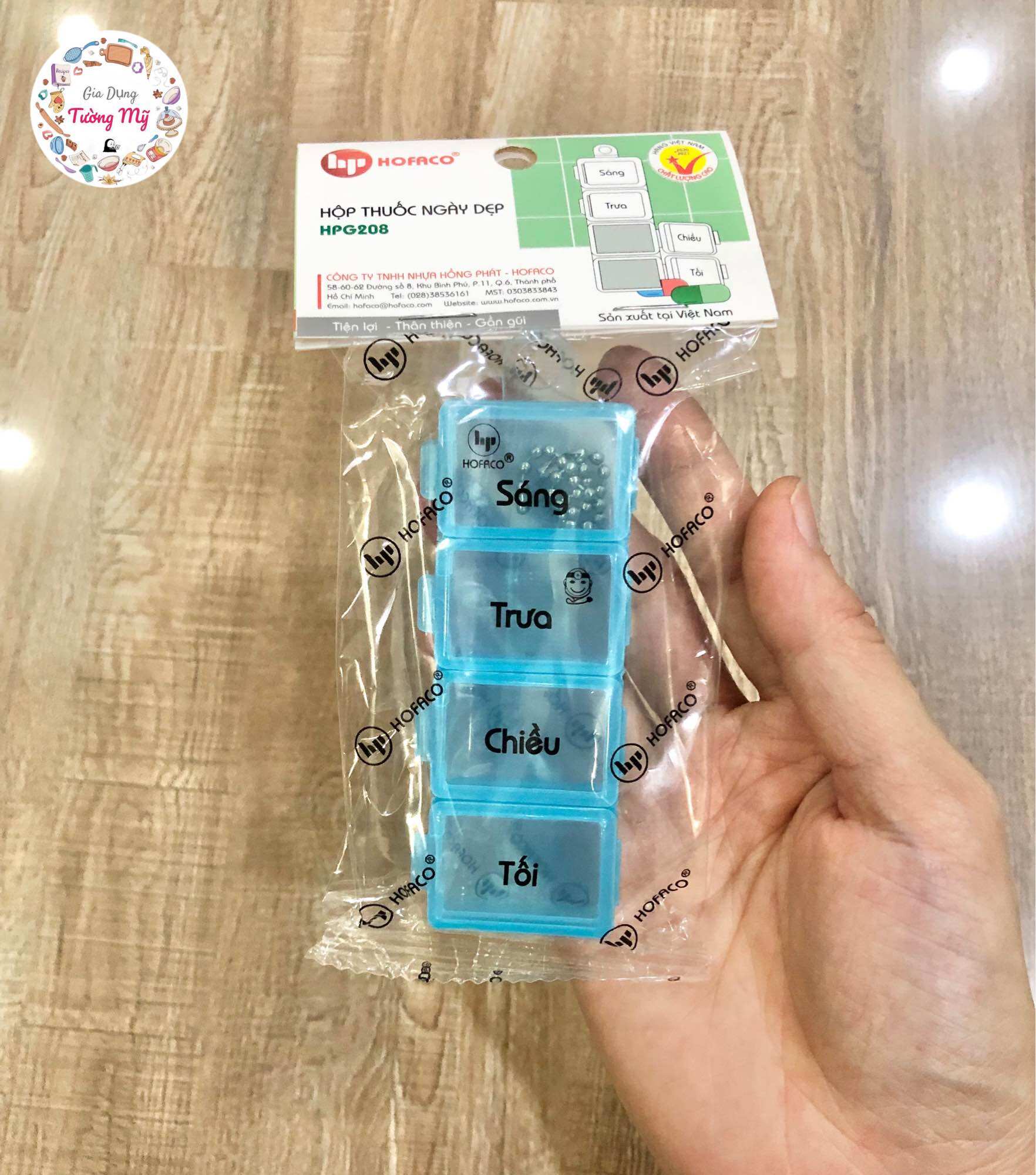 [Chính Hãng HOFACO] Hộp Chia Thuốc 2 Ngăn, 4 Ngăn