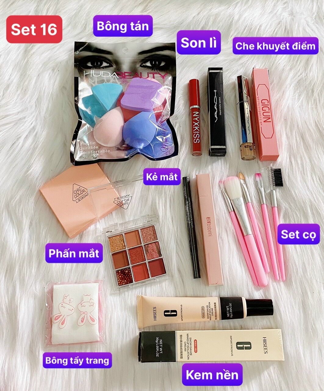 Đồ make up nguyên bộ