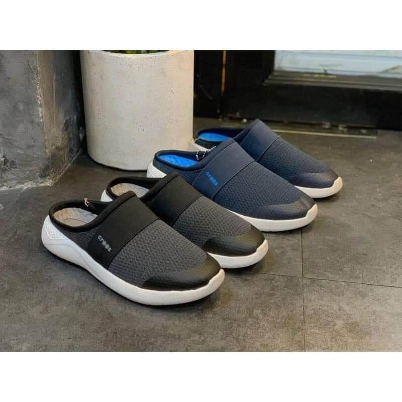 Giày sục nam crocs literide mule màu navy
