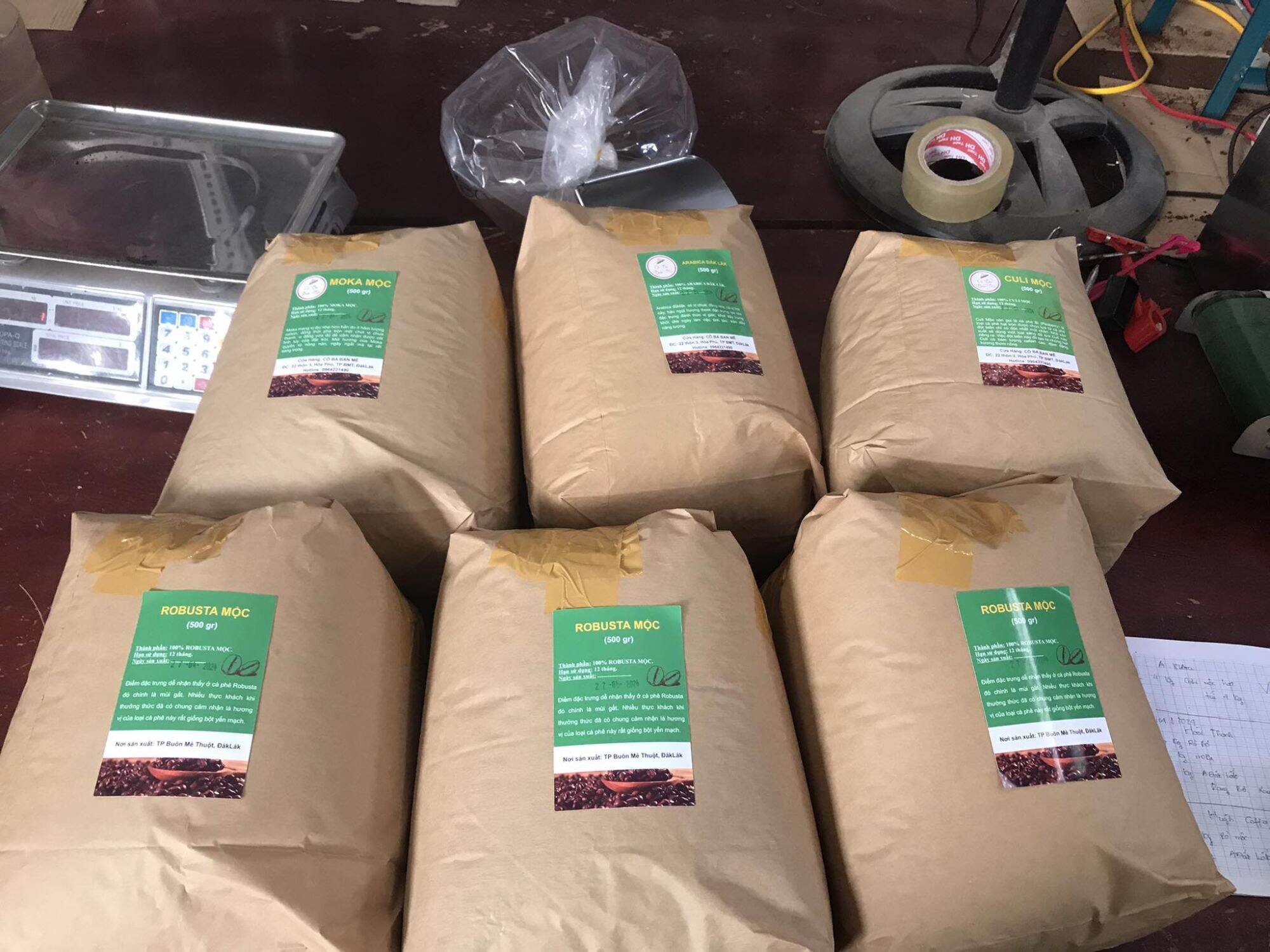 5kg Cafe Robusta nguyên chất Ban Mê Thuột