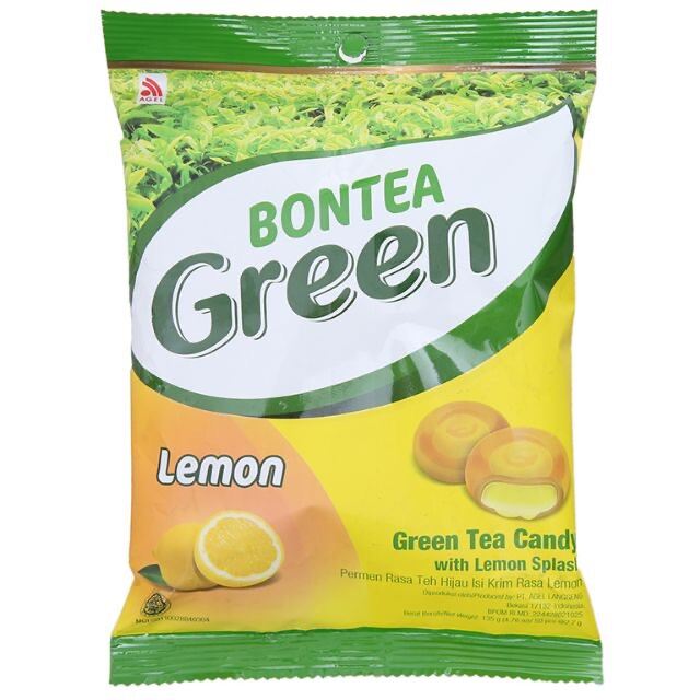 Kẹo Trà Xanh Nhân Chanh Bontea Lemon 135g túi