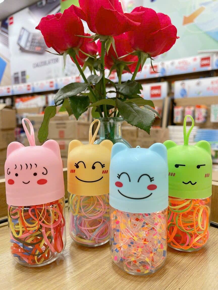 Hũ thun cột tóc nắp cute