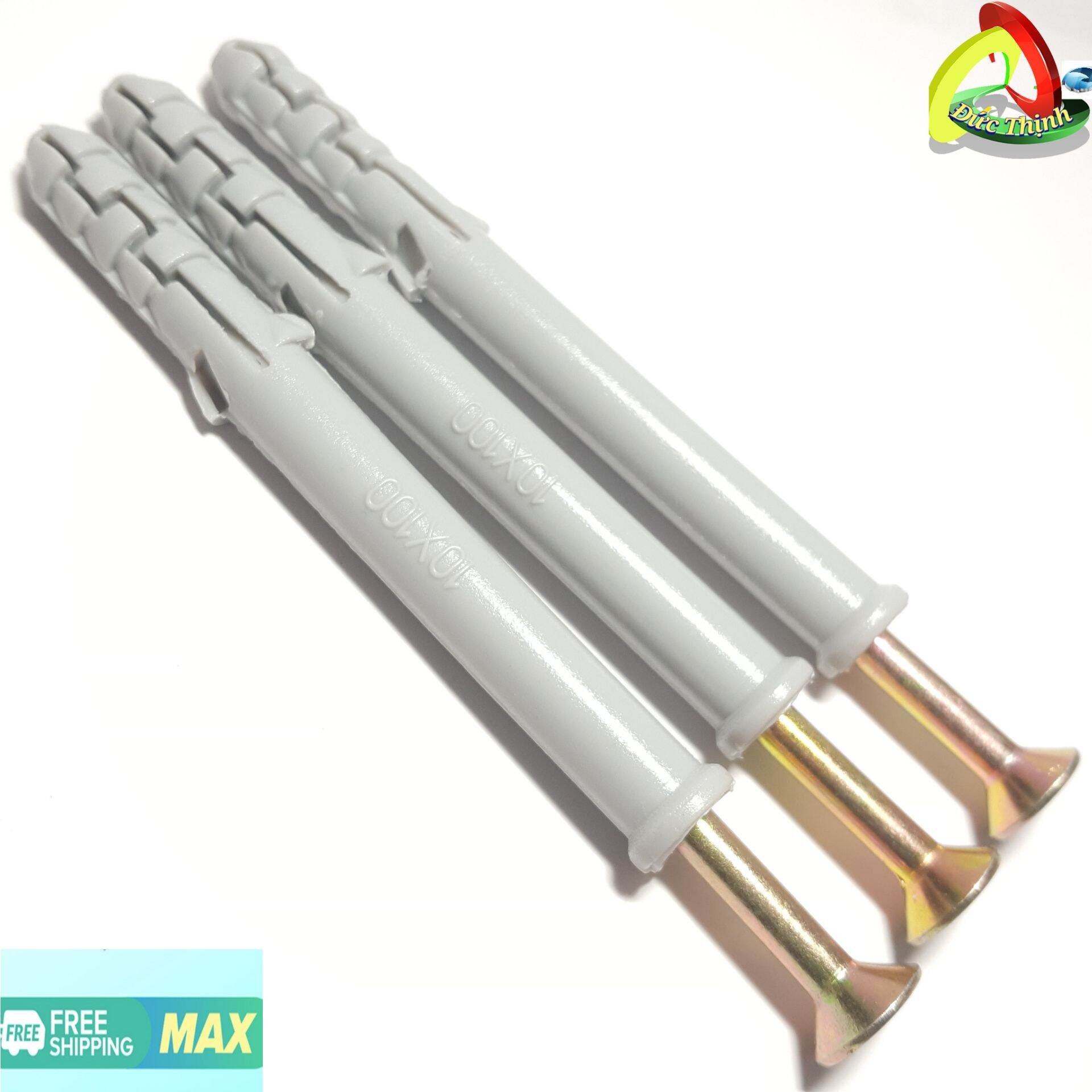 50 con vít tacke 10*100 [tắc kê+ vít] dùng để lắp đặt các loại cửa...