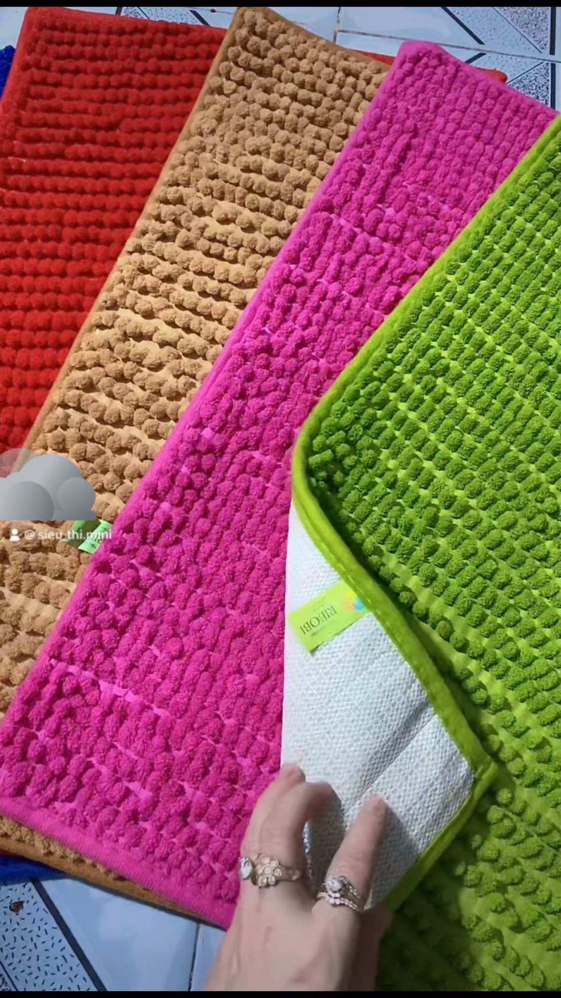 Super Absorbent Anti-Slip Coral Doormat - Size (m) 46×30cm