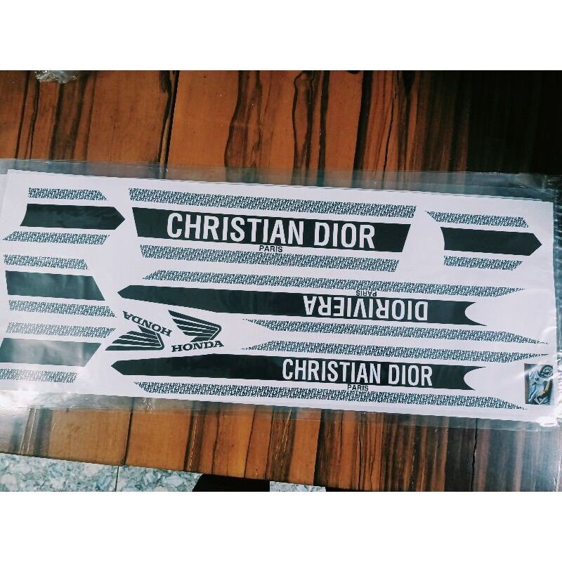 Bộ tem dán xe Vario Christian Dior hàng thiết kế nhập Thái Lan