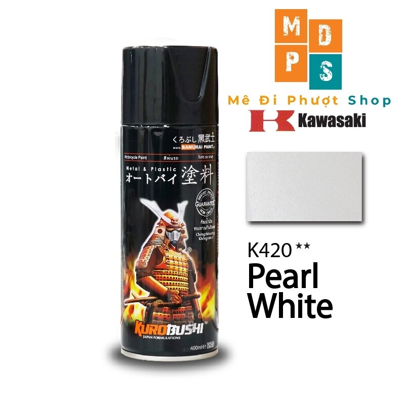 _ k420 _ chai sơn sịt trắng ngọc trai kawasaki _ sơn sịt samurai chính hãng _ k420*