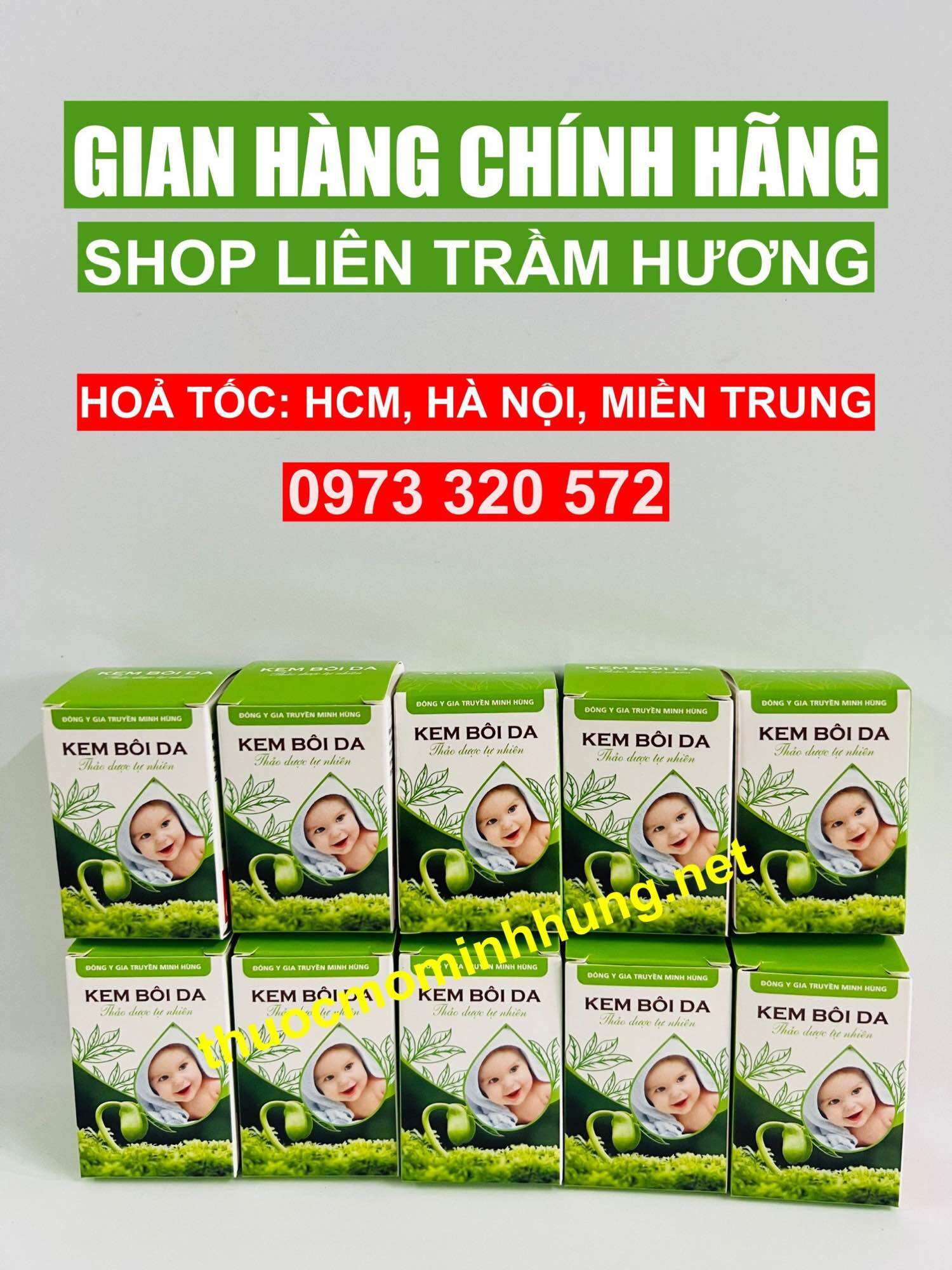(combo 10 hộp) Kem bôi Minh Hùng chính hãng + Kèm quà tặng