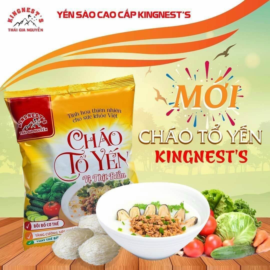 Cháo tổ yến thịt bằm kingnest