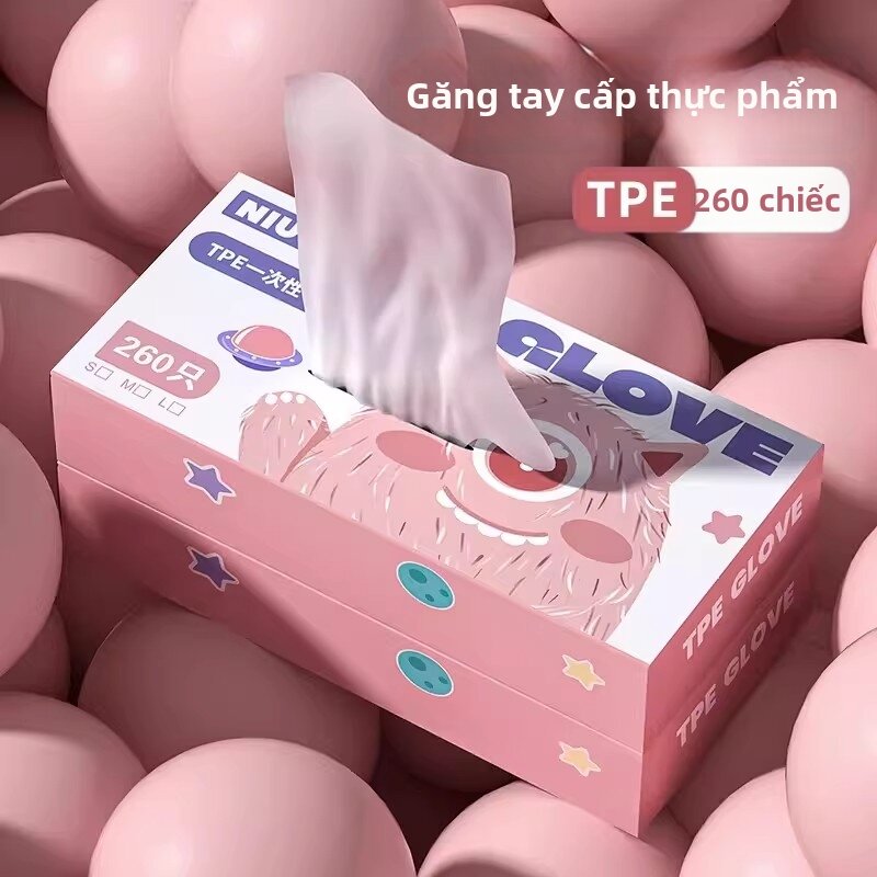 Găng Tay Bếp Chống Dầu TPE Dày Cấp Thực Phẩm