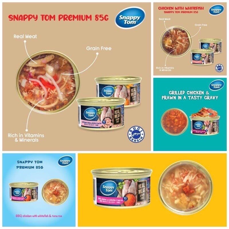 Pate Snappy Tom cao cấp thơm ngon dành cho mèo - lon 85gr