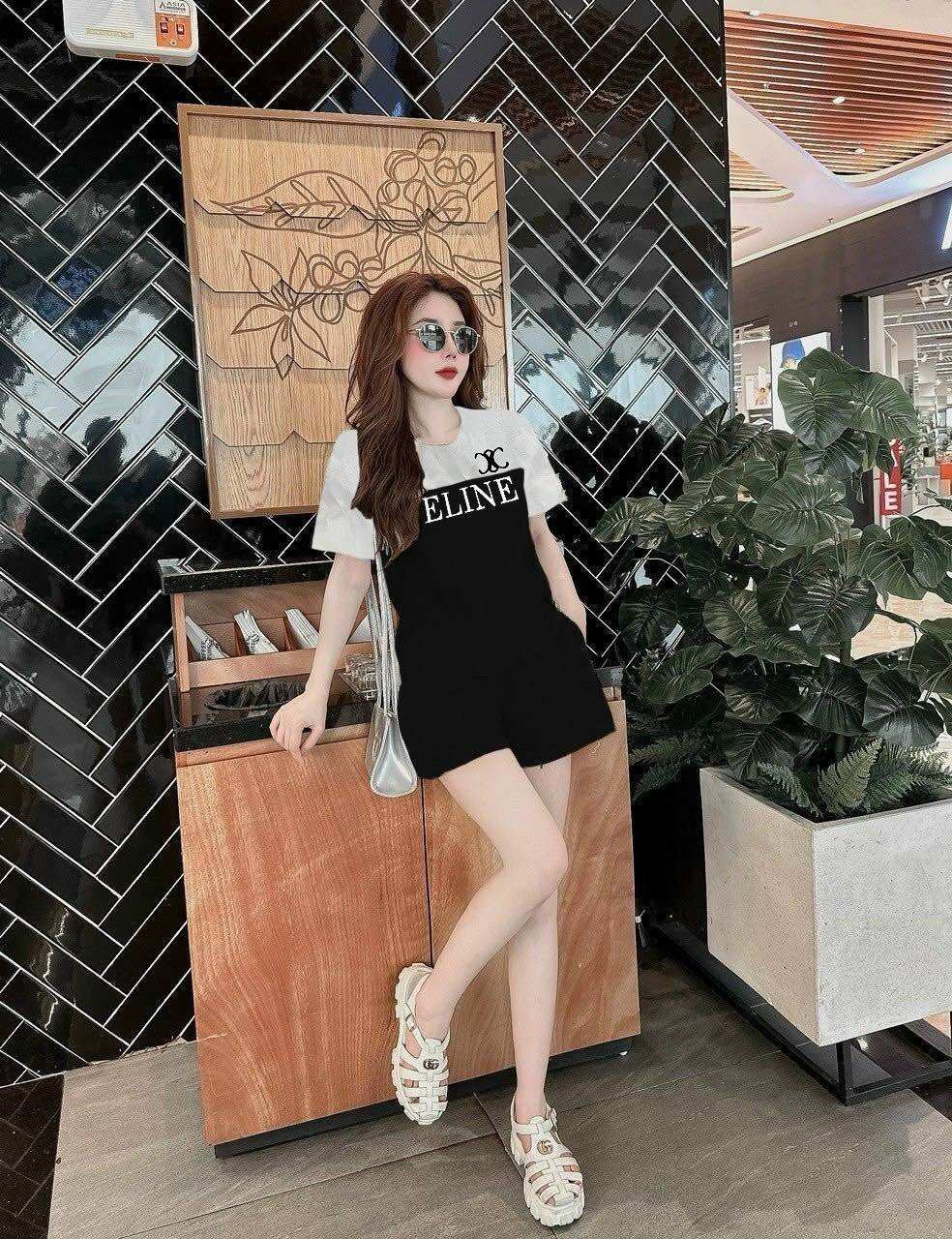 SÉT BỘ SHORT THUN COTTON THÊU CAO CẤP