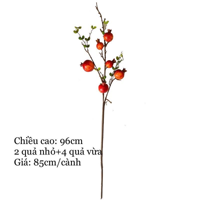 Cây Lựu Giả Quả To Cành Dài 96Cm 🌿 ( Ảnh Thật )