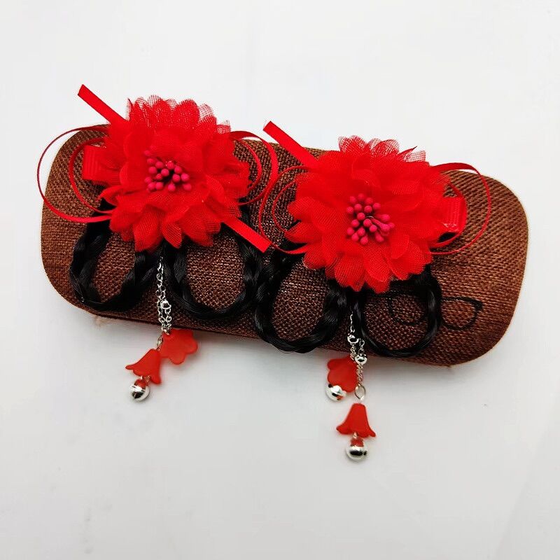Kẹp tóc hoa cổ trang cho bé