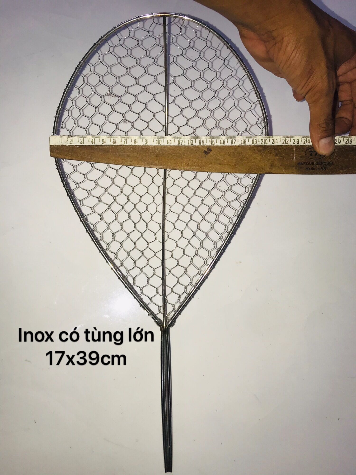 Vợt inox bắt cá, Vợt inox có tùng bền đẹp(đơn giá 1 vợt)