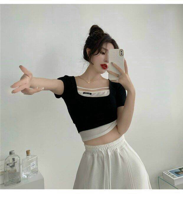 [HCM]ÁO THUN KIỂU CROPTOP