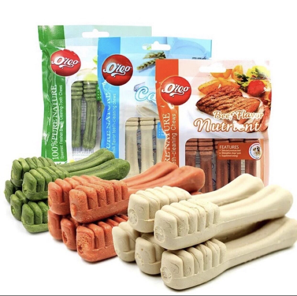 Xương canxi gặm sạch răng cho chó Orgo